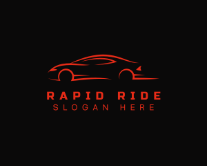 Red Racing Car logo design