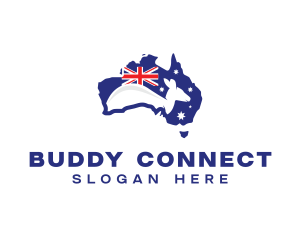 Australia Kangaroo Country logo design