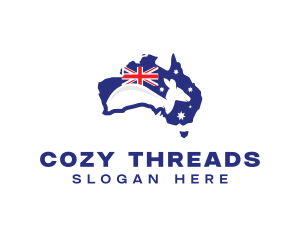 Australia Kangaroo Country logo design