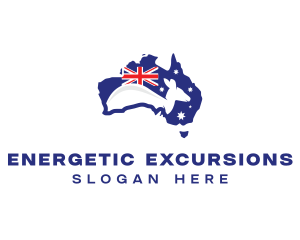 Australia Kangaroo Country logo design