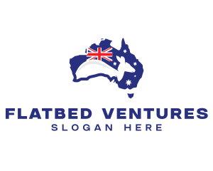 Australia Kangaroo Country logo design