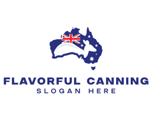 Australia Kangaroo Country logo design