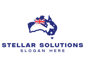 Australia Kangaroo Country logo design