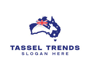 Australia Kangaroo Country logo design