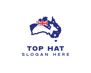 Australia Kangaroo Country logo design