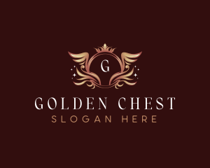 Luxury Crown Wings logo design