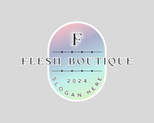 Holographic Fashion Boutique logo design