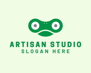 Frog Amphibian Toad logo design