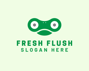 Frog Amphibian Toad logo design