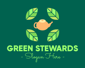 Herbal Tea Teapot logo design