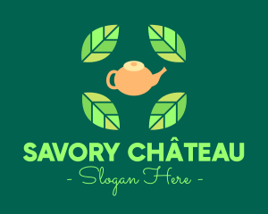 Herbal Tea Teapot logo design