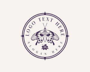 Floral Butterfly Wings logo