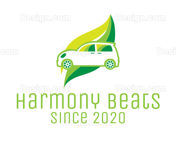 Green Eco Automotive Car Logo