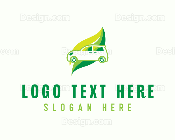 Green Eco Automotive Car Logo