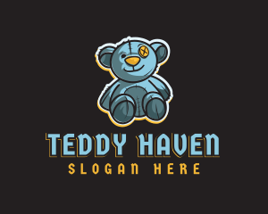 Broken Old Teddy  Bear logo design