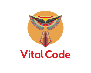 Sun Tribal Bird logo design