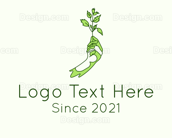 Gardener Plant Farming Logo