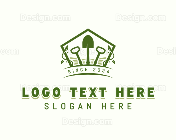 Garden Planting Shovel Logo