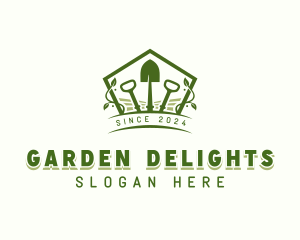 Garden Planting Shovel logo design