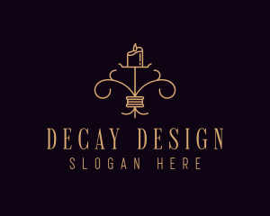 Interior Design Candle logo design