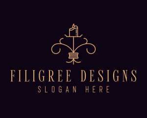 Interior Design Candle logo design