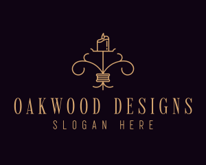 Interior Design Candle logo design