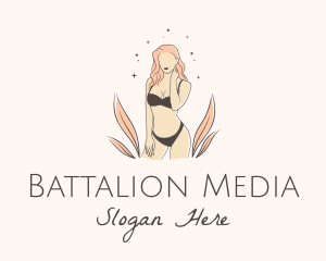 Underwear Lingerie Model  logo design