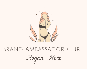 Underwear Lingerie Model  logo design