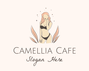 Underwear Lingerie Model  logo design