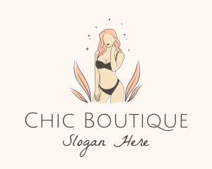 Underwear Lingerie Model  logo design