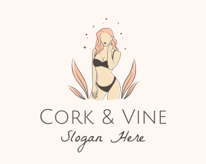 Underwear Lingerie Model  logo design