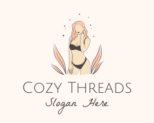 Underwear Lingerie Model  logo design