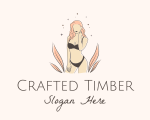 Underwear Lingerie Model  logo design