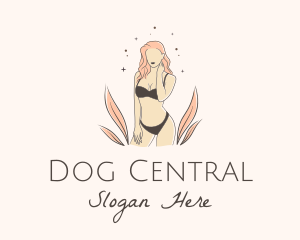 Underwear Lingerie Model  logo design