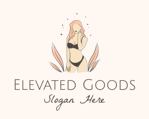 Underwear Lingerie Model  logo design