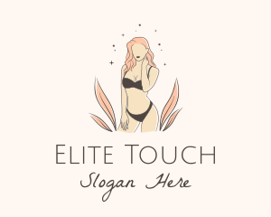 Underwear Lingerie Model  logo design