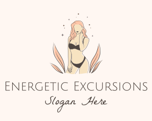 Underwear Lingerie Model  logo design