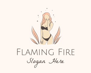 Underwear Lingerie Model  logo design