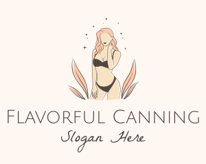 Underwear Lingerie Model  logo design