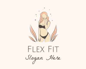 Underwear Lingerie Model  logo design