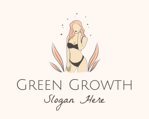 Underwear Lingerie Model  logo design