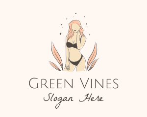 Underwear Lingerie Model  logo design