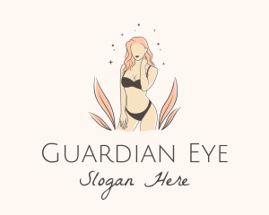 Underwear Lingerie Model  logo design