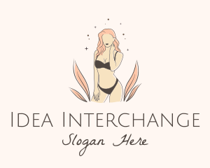 Underwear Lingerie Model  logo design