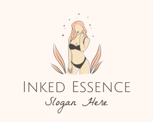 Underwear Lingerie Model  logo design