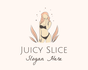 Underwear Lingerie Model  logo design