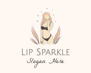 Underwear Lingerie Model  logo design