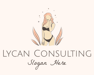 Underwear Lingerie Model  logo design