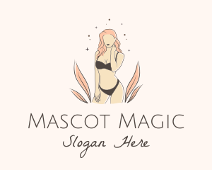 Underwear Lingerie Model  logo design