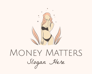 Underwear Lingerie Model  logo design